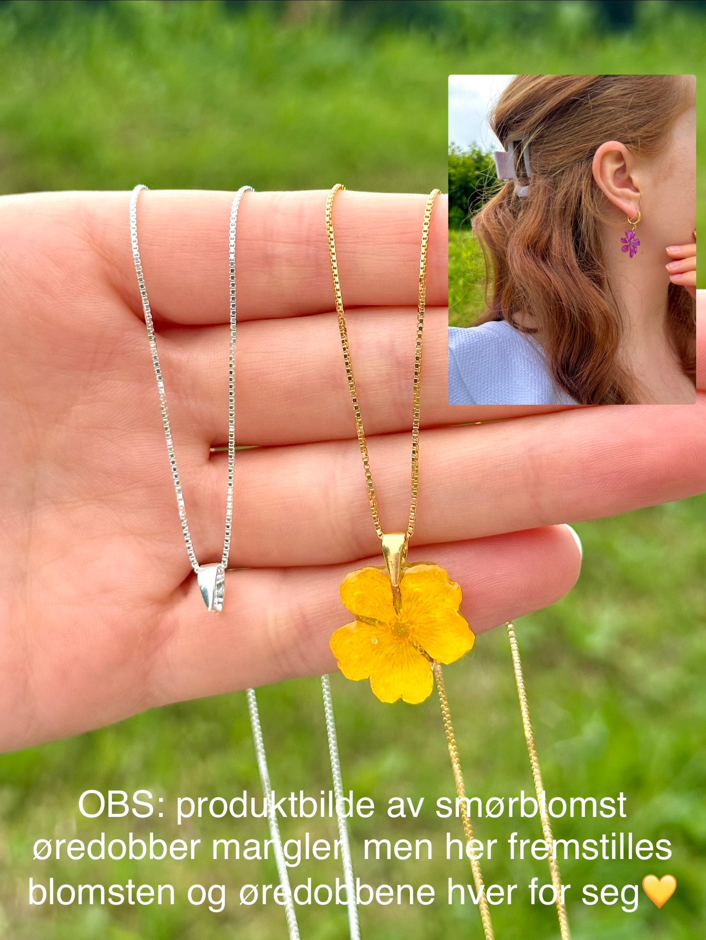 Smørblomst øredobber